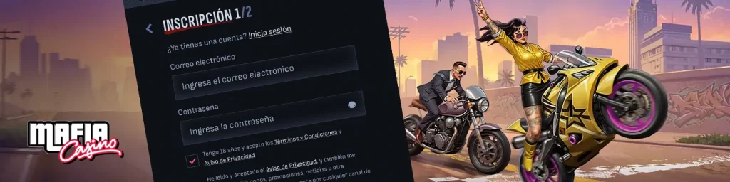 Registro en Mafia Casino.