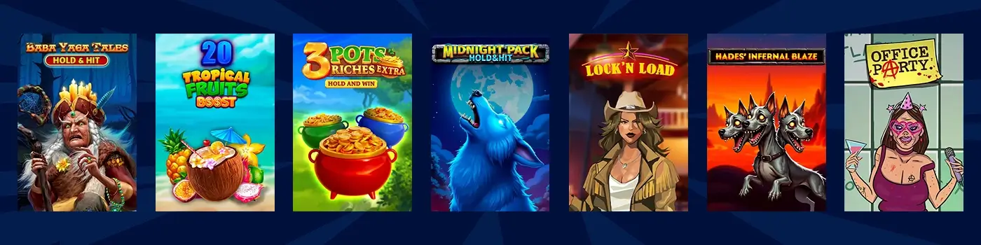 Juegos de BigClash Casino.